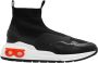 Salvatore Ferragamo Low-Top Sneakers Black Cosma Sock High-Top Sneakers Woman in zwart - Thumbnail 1