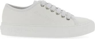 Salvatore Ferragamo Sneaker met logo Wit Dames