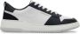 Salvatore Ferragamo Tweekleurige leren sneakers met logo White Heren - Thumbnail 12