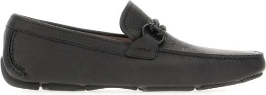 Salvatore Ferragamo Stijlvolle Loafers voor Mannen Black Heren