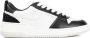 Salvatore Ferragamo Zwarte Leren Sneakers met Witte Details Black Dames - Thumbnail 1