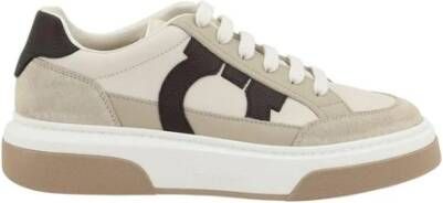 Salvatore Ferragamo Suède Panel Platform Sneakers Multicolor Heren