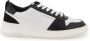 Salvatore Ferragamo Tweekleurige leren sneakers met logo White Heren - Thumbnail 17