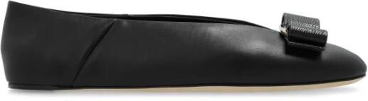 Salvatore Ferragamo Vanna Ballerina Flats Black Dames