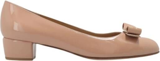 Salvatore Ferragamo Roze Patent Leren Ballet Flats Pink Dames