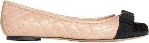 Salvatore Ferragamo Varina Q Platte Schoenen Beige Dames