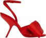 Salvatore Ferragamo Vurige Rode Sandalen met Grote Strik van Leer Rood Dames - Thumbnail 1