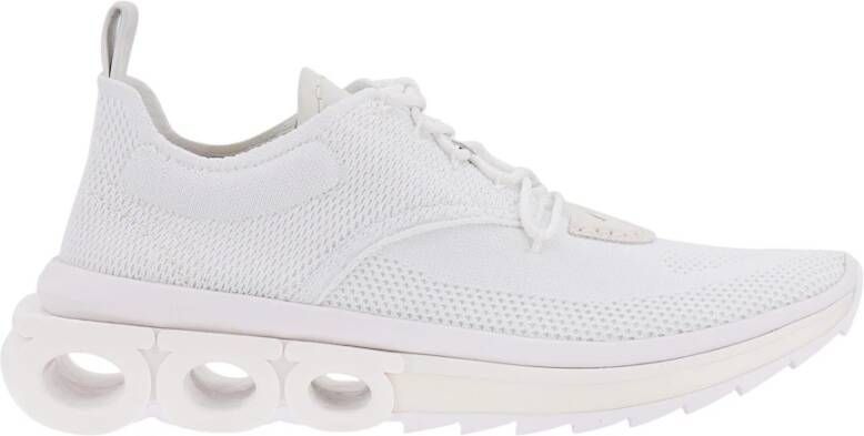 Salvatore Ferragamo Witte Nylon Sneakers Aw23 White Heren