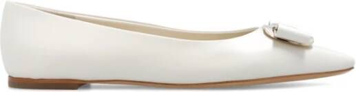 Salvatore Ferragamo Lage Schoenen ZEA Ballet White Dames