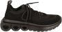Salvatore Ferragamo Low-Top Sneakers Black Knitted Upper Sneakers in zwart - Thumbnail 1