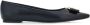 Salvatore Ferragamo Elegante Monogram Strik Ballerina Flats Black Dames - Thumbnail 8