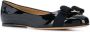 Salvatore Ferragamo Zwarte Ballerina`s met Patentleren Voorkant Strik Black Dames - Thumbnail 2