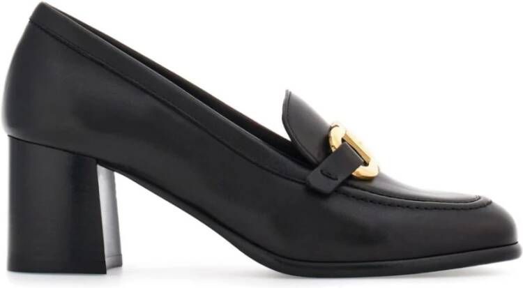 Salvatore Ferragamo Zwarte Gancini Pumps met Gouden Accenten Black Dames