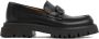 Salvatore Ferragamo Zwarte Leren Loafers met Gancini Details Black Heren - Thumbnail 1