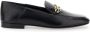 Salvatore Ferragamo Zwarte Leren Loafers Slip-on Stijl Black Dames - Thumbnail 7