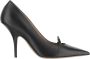 Salvatore Ferragamo Zwarte leren puntige pumps met strik Black Dames - Thumbnail 1