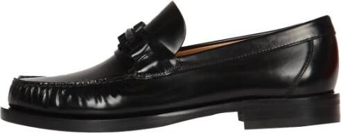 Salvatore Ferragamo Stijlvolle Leren Schoenen voor Mannen Black Heren