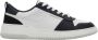 Salvatore Ferragamo Tweekleurige leren sneakers met logo White Heren - Thumbnail 1