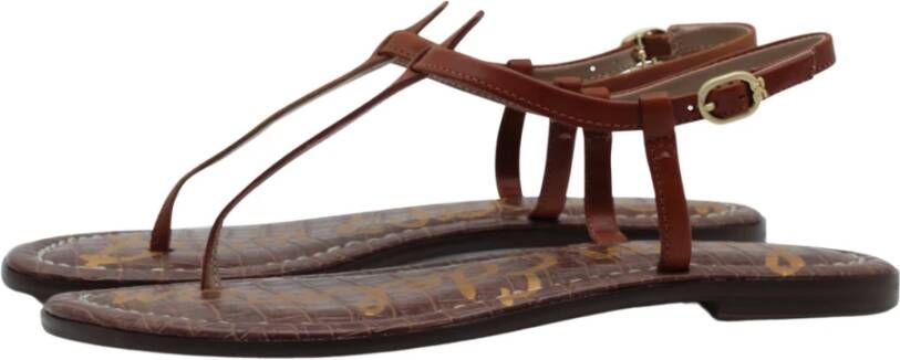 Sam Edelman Flat Sandals Brown Dames
