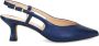 Sangiorgio Blauwe Leren Spoolhak Schoenen - Thumbnail 1