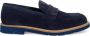 Sangiorgio Blauwe Suède Mocassin Schoen - Thumbnail 1
