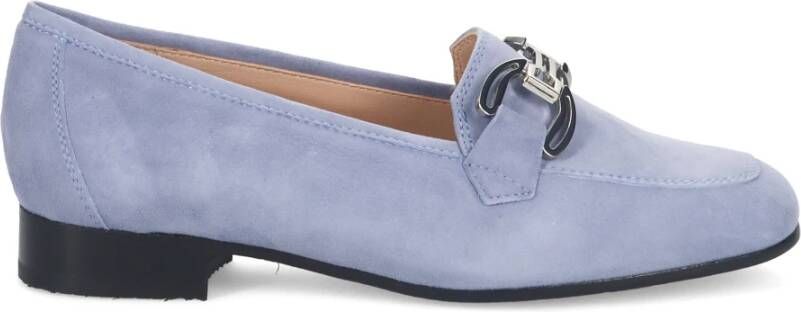 Sangiorgio Blauwe Suède Mocassin Schoenen