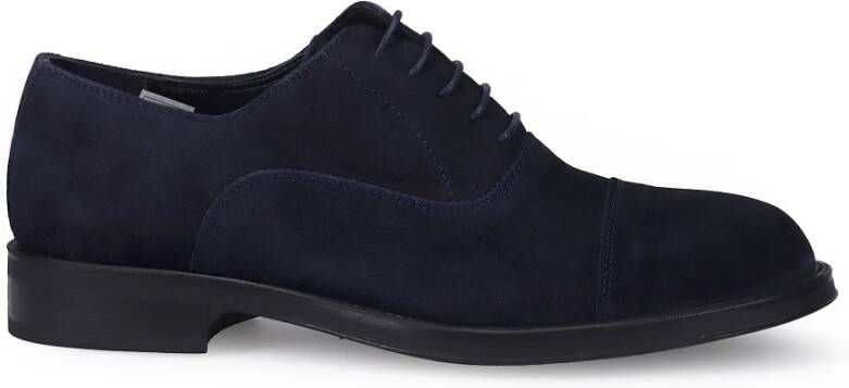 Sangiorgio Blauwe Suède Schoen Blue Heren