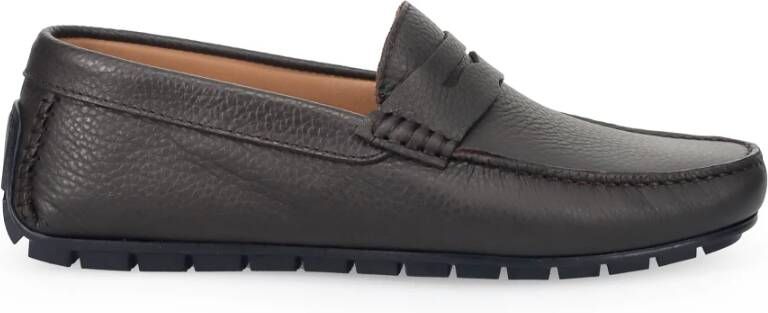 Sangiorgio Bruine Mocassins Zomerstijl Brown Heren