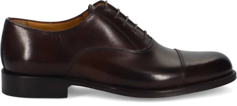 Sangiorgio Donkerbruine Leren Oxford Schoenen