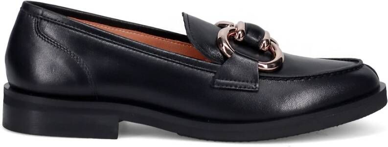 Sangiorgio Klassieke Zwarte Horsebit Moccasin Black Dames