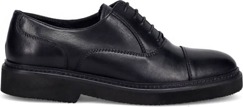 Sangiorgio Klassieke zwarte platte schoenen Black Dames