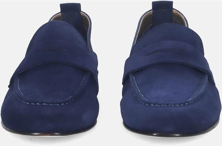 Sangiorgio Blauwe Suède Mocassin Schoen