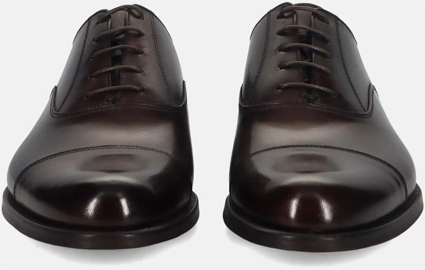 Sangiorgio Donkerbruine Leren Oxford Schoenen