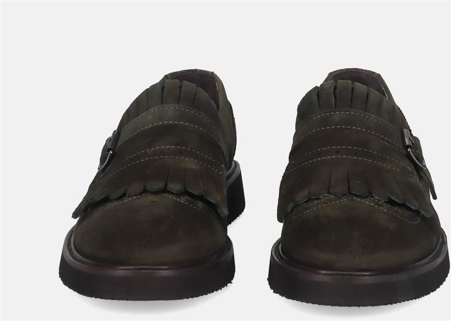 Sangiorgio Groene Suède Instap Sneakers