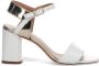 Sangiorgio Witte Leren Blokhak Sandalen White Dames - Thumbnail 1