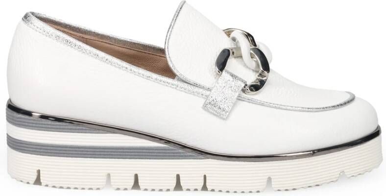 Sangiorgio Witte Mocassins Comfortabel Stijlvol White Dames