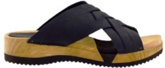 Sanita 476220 Salto Sport Klompsandalen Zwart Dames