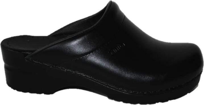 Sanita Black Clogs Black Heren