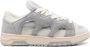Santha Grijze Vetersneaker met Logopatch - Thumbnail 1