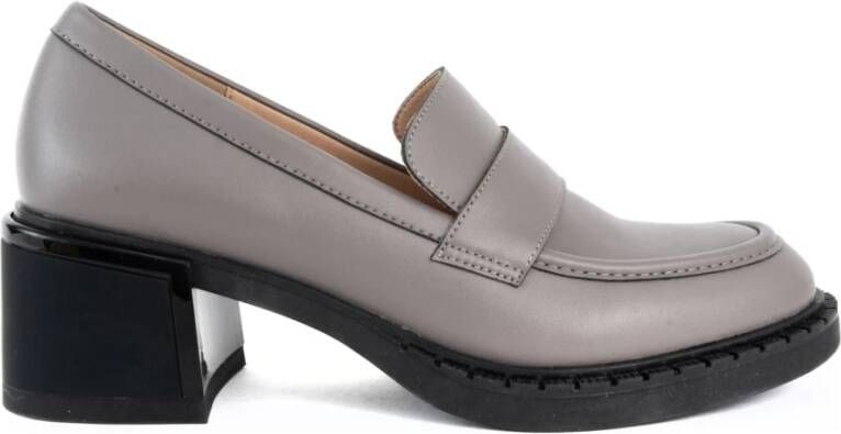 Santino Milano Elegante Grijze Gesloten Formele Pumps