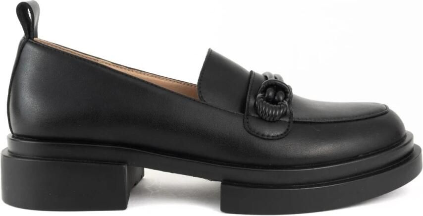 Santino Milano Zwarte Elegante Gesloten Loafers Vrouwen