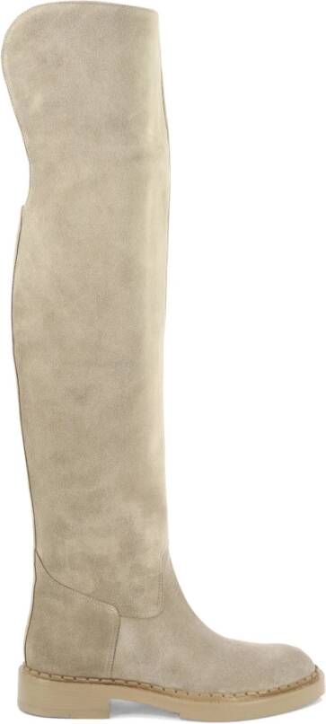Santoni Beige Enkellaarzen voor vrouwen