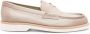 Santoni Beige Leren Klassieke Sneakers Beige Dames - Thumbnail 1