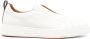 Santoni Beige Leren Slip-On Sneakers - Thumbnail 1