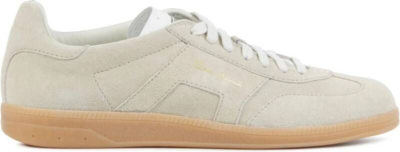 SANTONI Lage Sneakers Heren 21975 Maat: 43 Materiaal: Suède Kleur: Beige