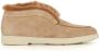 Santoni Beige Suède Bontlaarzen Beige Dames - Thumbnail 1