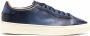 Santoni Blauwe Handgemaakte Geperforeerde Leren Sneaker Blue Heren - Thumbnail 7