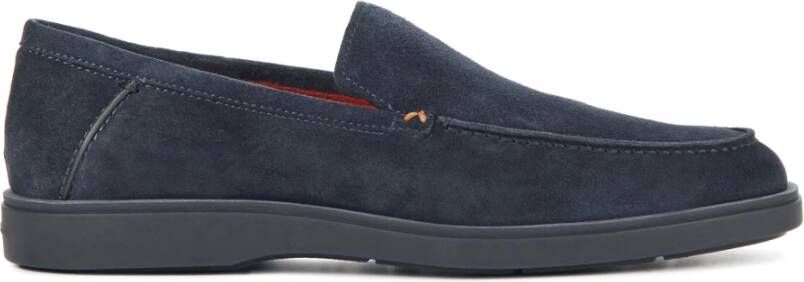 Santoni Blauwe Instapschoenen Blue Heren