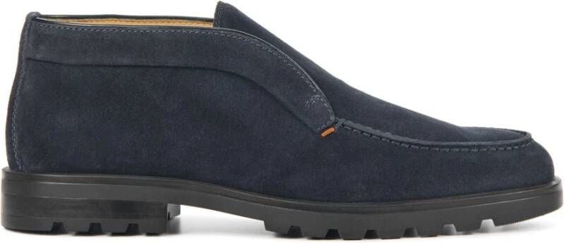 Santoni Blauwe Instapschoenen Blue Heren