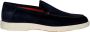 Santoni Blauwe Loafer met Oranje Zool - Thumbnail 1